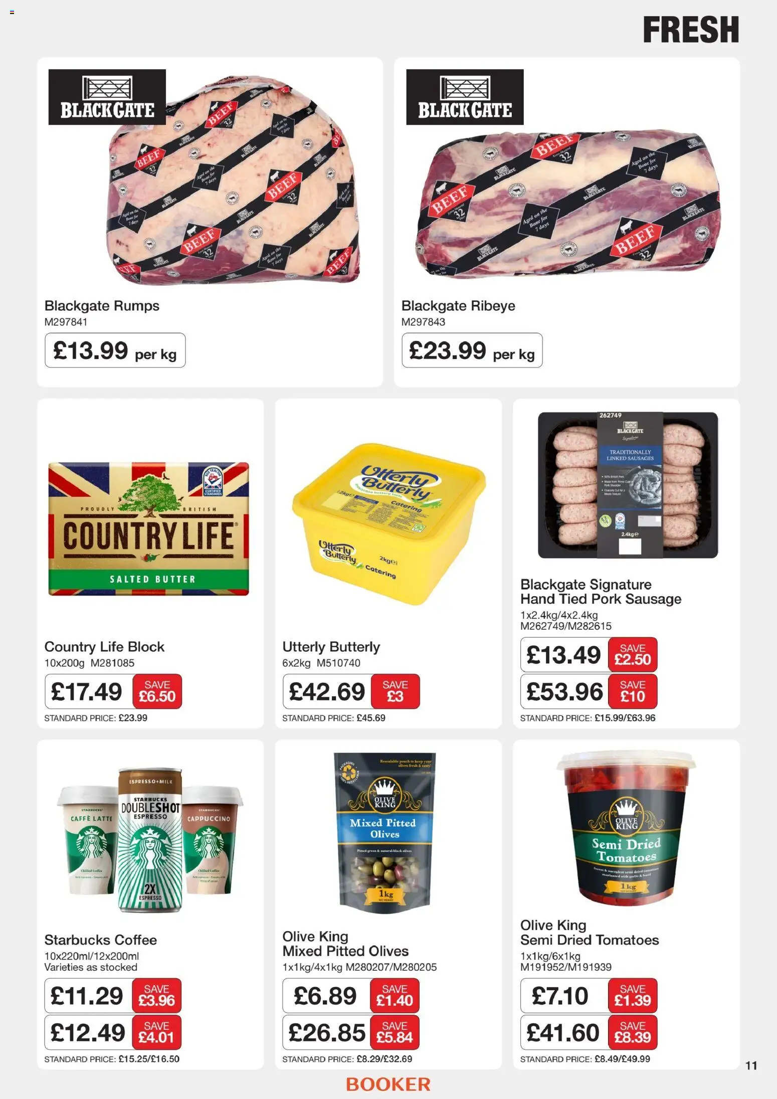 {H1} | Page: 11 | Products: Garlic, Butter, Pork, Sausages