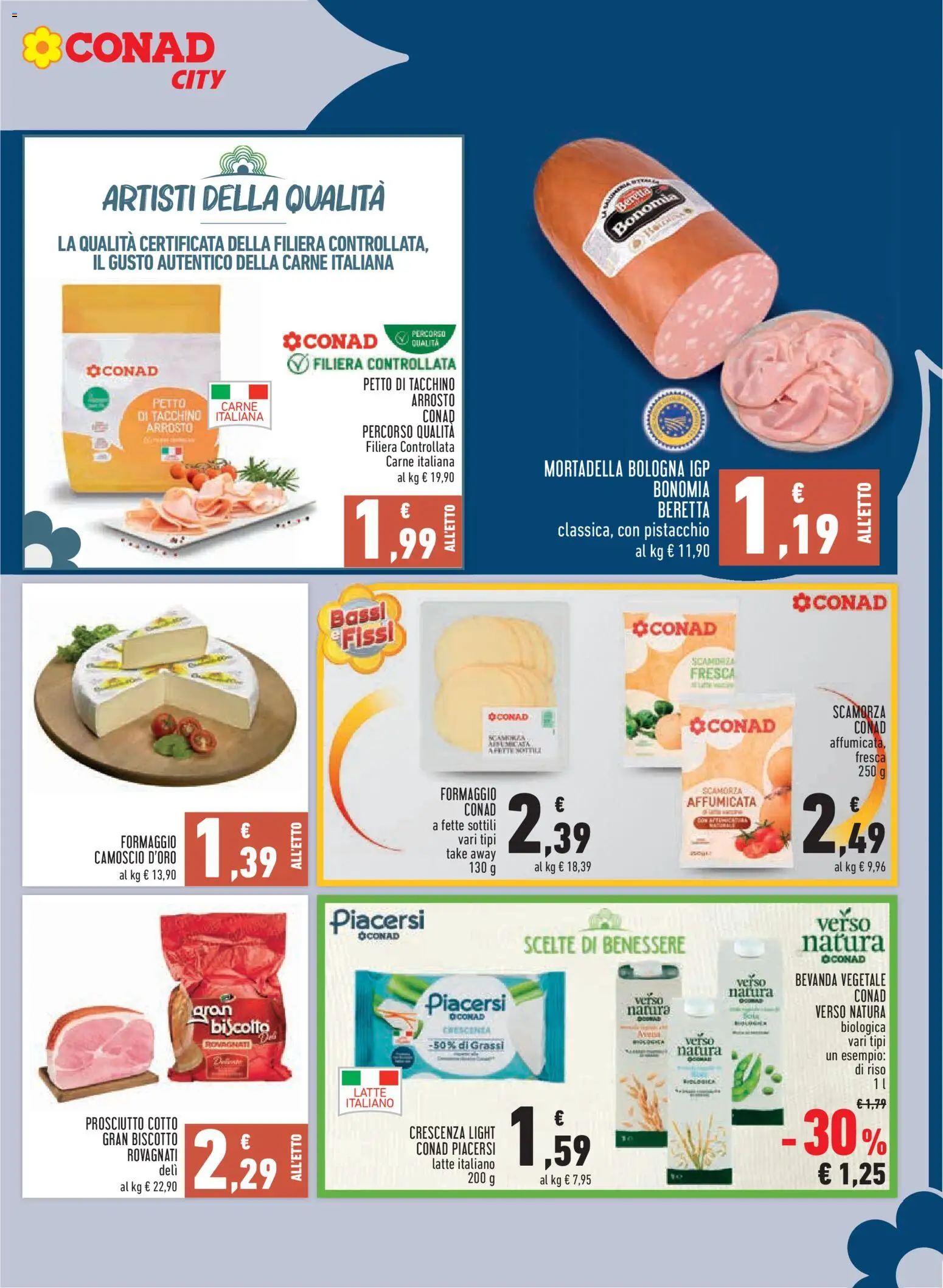 Volantino Conad del 02/07/2026 | Pagina: 7 | Prodotti: Arrosto, Formaggio, Mortadella, Crescenza