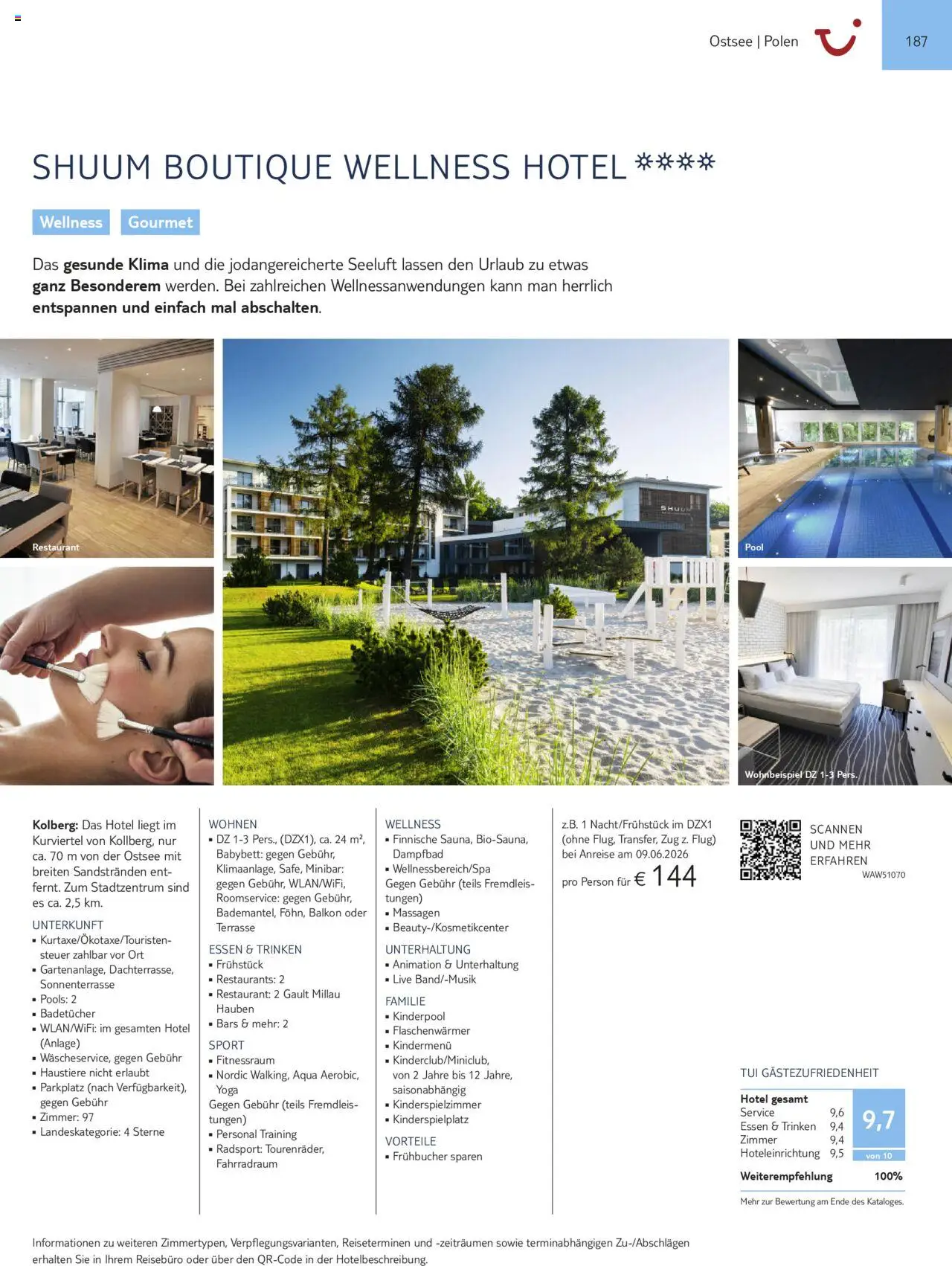 TUI Urlaub mit eigener Anreise 2025/26 – gültig ab 01.11.2025 | Seite: 187 | Produkte: Babybett