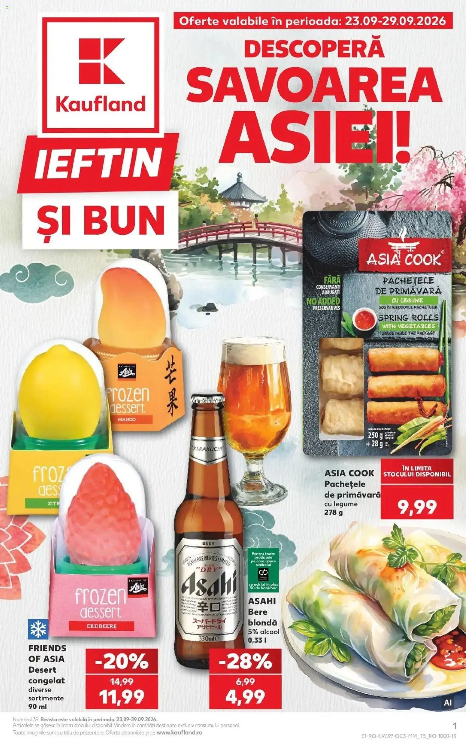 Kaufland Ploiești 23.09.2026 - Revista si Oferta | Pagină: 1 | Produse: Bere, Legume, Sos, Desert