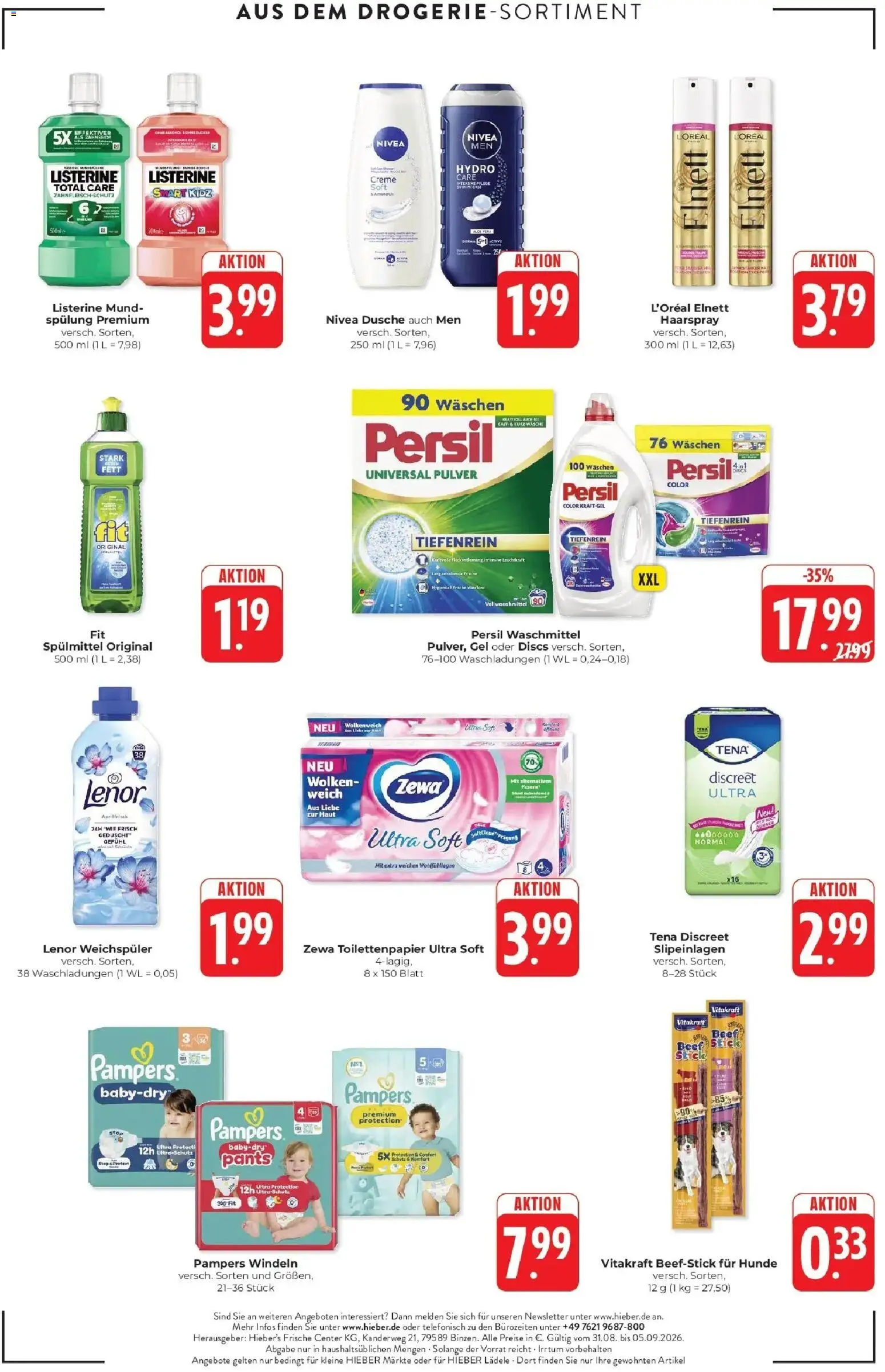 Edeka Prospekt Schliengen (ab 31.08.2026) » Angebote Online | Seite: 16 | Produkte: Lenor, Creme, Waschmittel, Persil