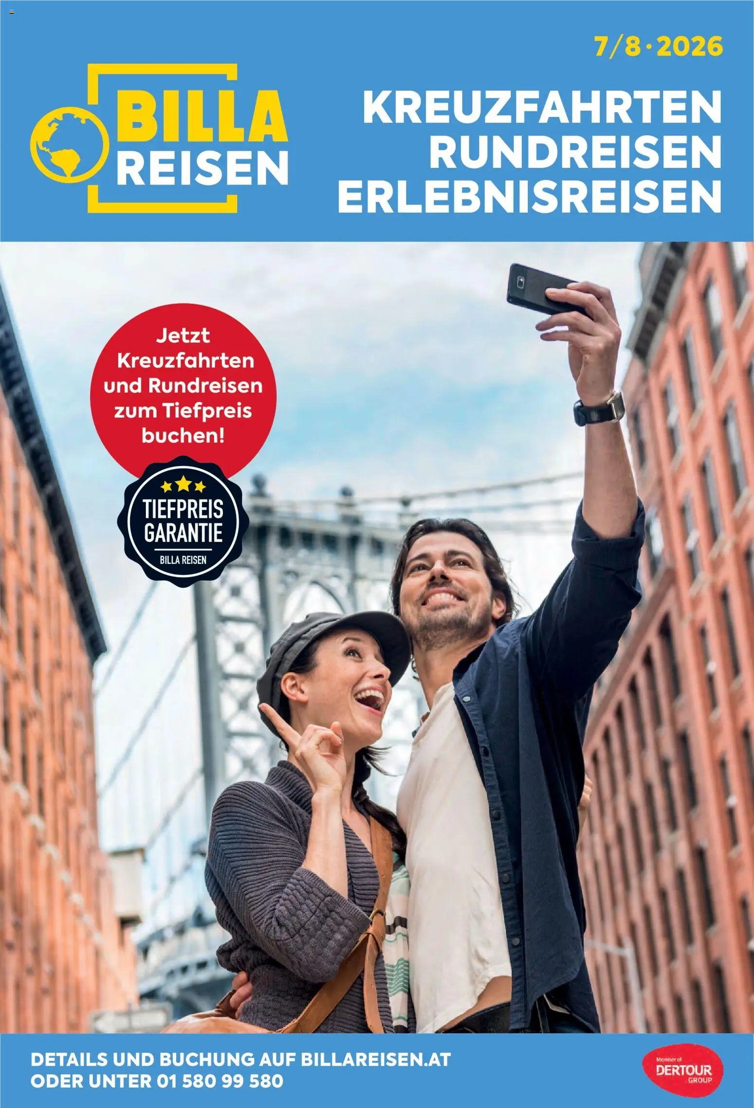 Billa - Billa Reise Kreuzfahrten Rundreise Erlebnisreisen gültig ab 01.07.2026 | Seite: 1
