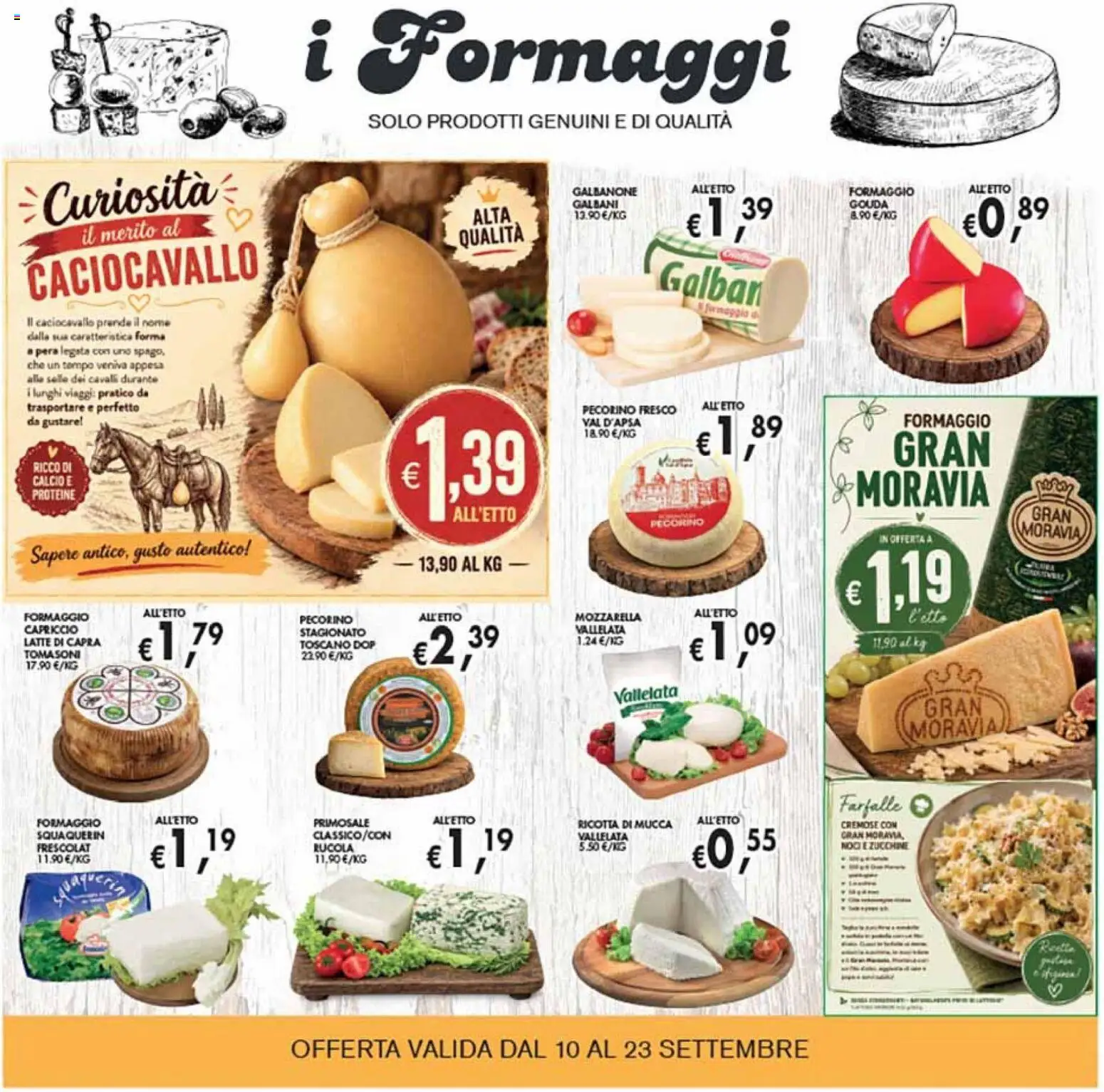 Volantino Coal del 10/09/2026 | Pagina: 10 | Prodotti: Rucola, Mozzarella, Latte, Pera