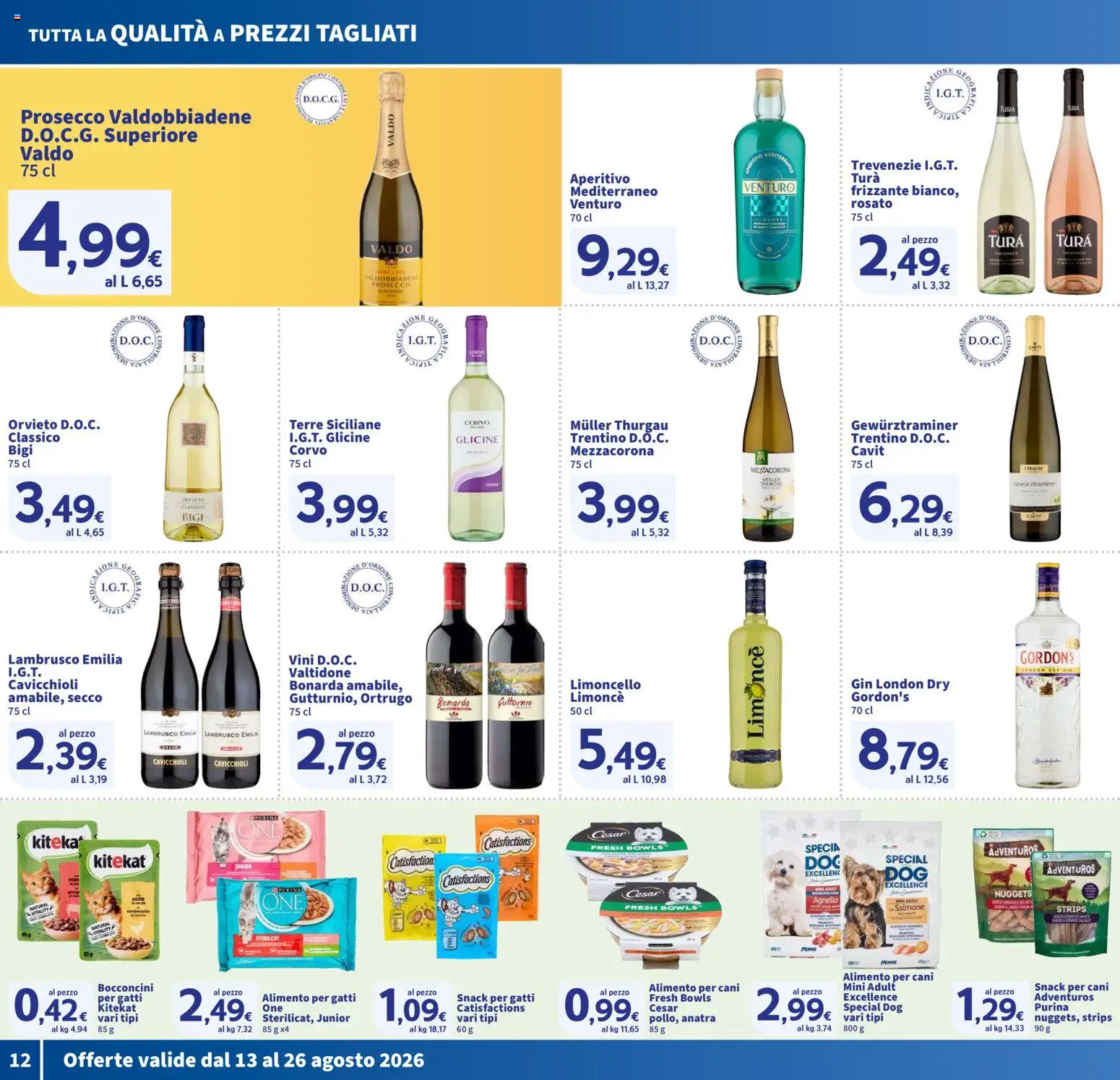 Volantino SIGMA del 13/08/2026 | Pagina: 12 | Prodotti: Pollo, Salmone, Gin, Agnello