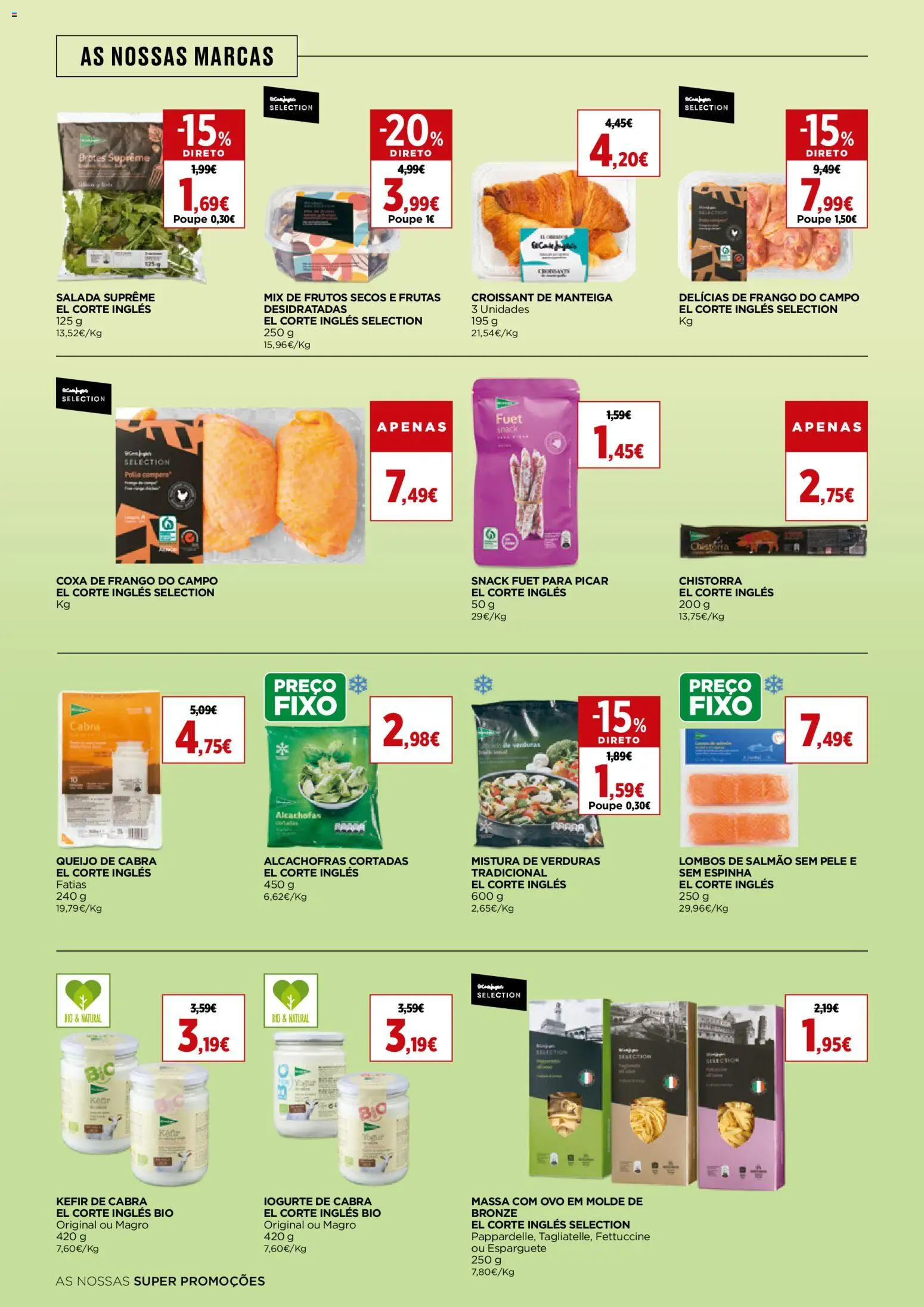 El Corte Ingles folheto │ válido de 24/07/2026 | Página: 32 | Produtos: Salmão, Manteiga, Queijo, Alcachofras
