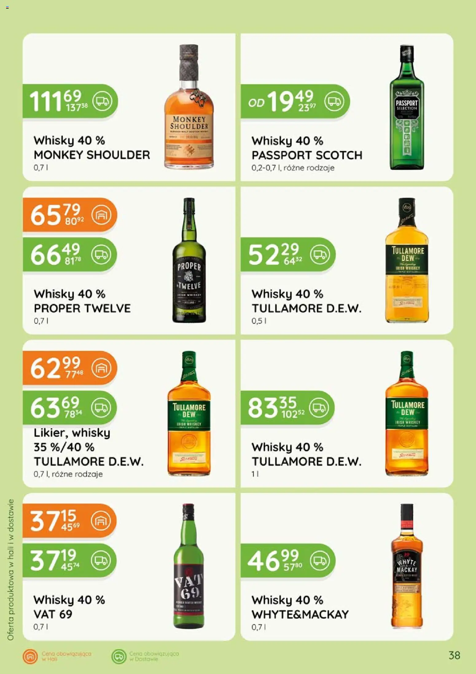 Eurocash gazetka - Katalog Alkoholowy od 01.06.2026 | Strona: 38 | Produkty: Monkey shoulder, Whisky