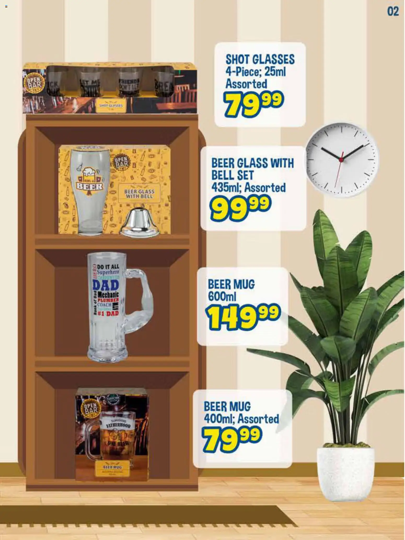 New Crazy Store catalogue – valid from 08.06.2026 | Page: 3 | Products: Glasses, Beer, Mug