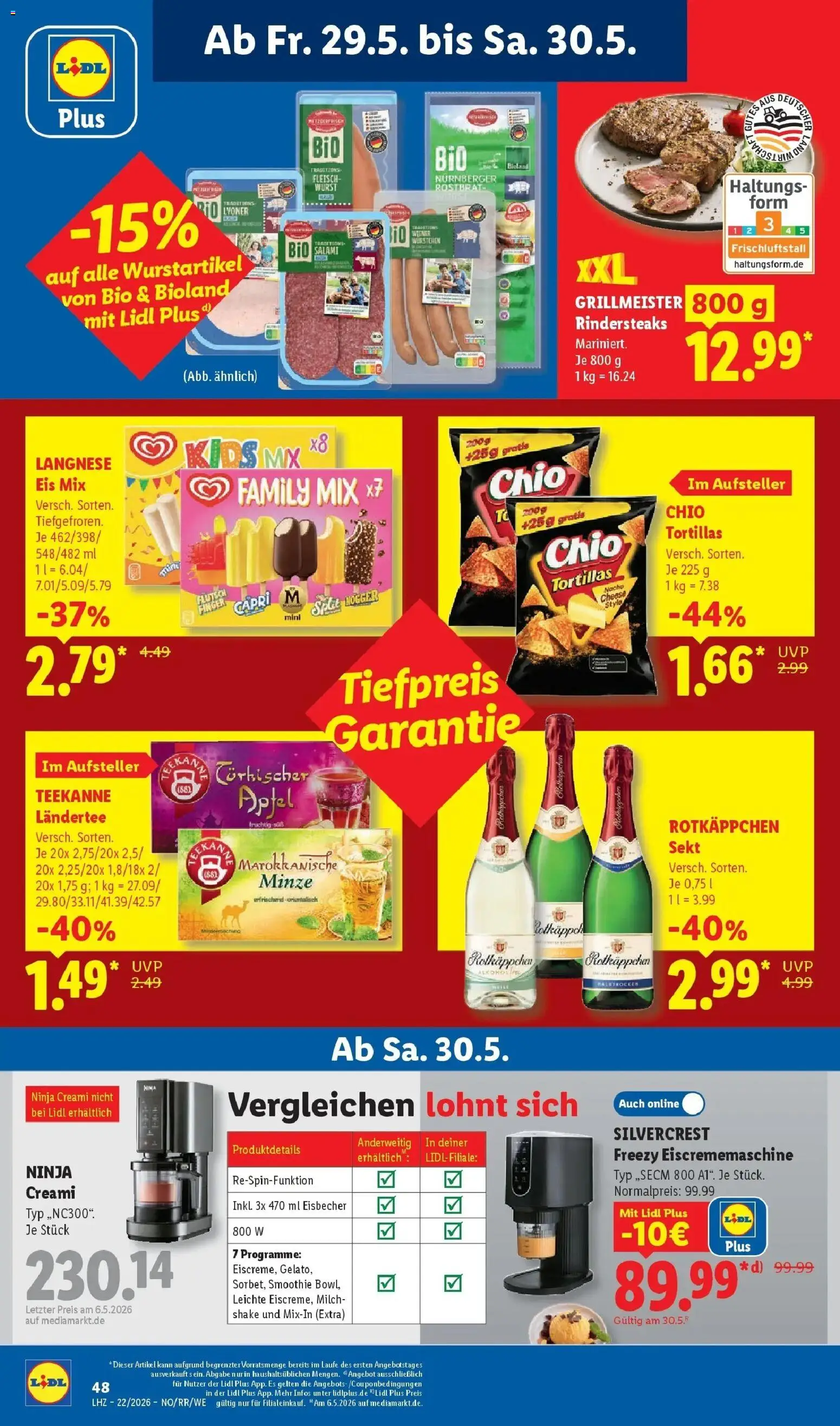 Lidl Prospekt Hagen – gültig ab 26.05.2026 | Seite: 74 | Produkte: Milch, Sekt, Äpfel, Wurst