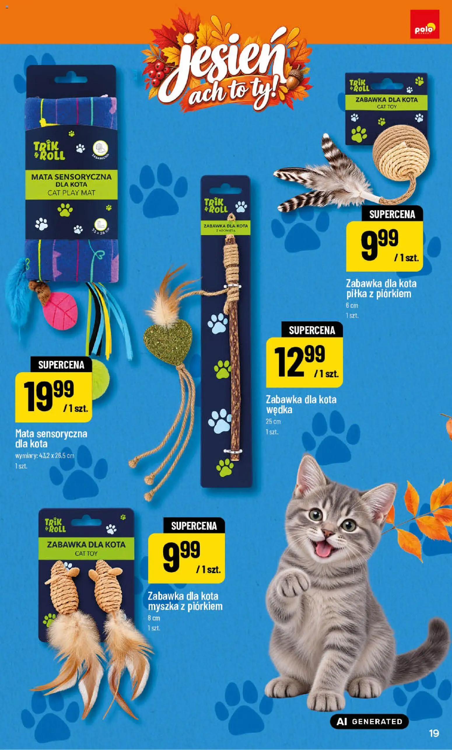 POLOmarket katalog - Jesień od 25.09.2026 | Strona: 19 | Produkty: Myszka, Zabawka dla kota