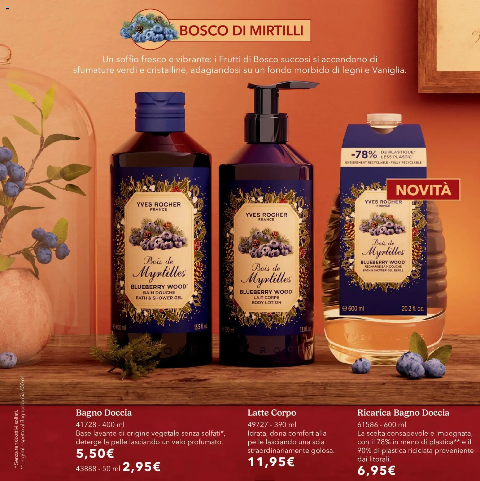 Volantino Yves Rocher del 20/10/2026 | Pagina: 10 | Prodotti: Frutti di bosco, Latte, Bagno, Doccia