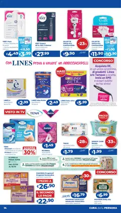 Anteprima del volantino Acqua e Sapone volantino 13/2026 valido a partire dal 24/09/2026 | Pagina: 14 | Prodotti: Strisce, Arricciacapelli, Crema depilatoria, Rasoio elettrico