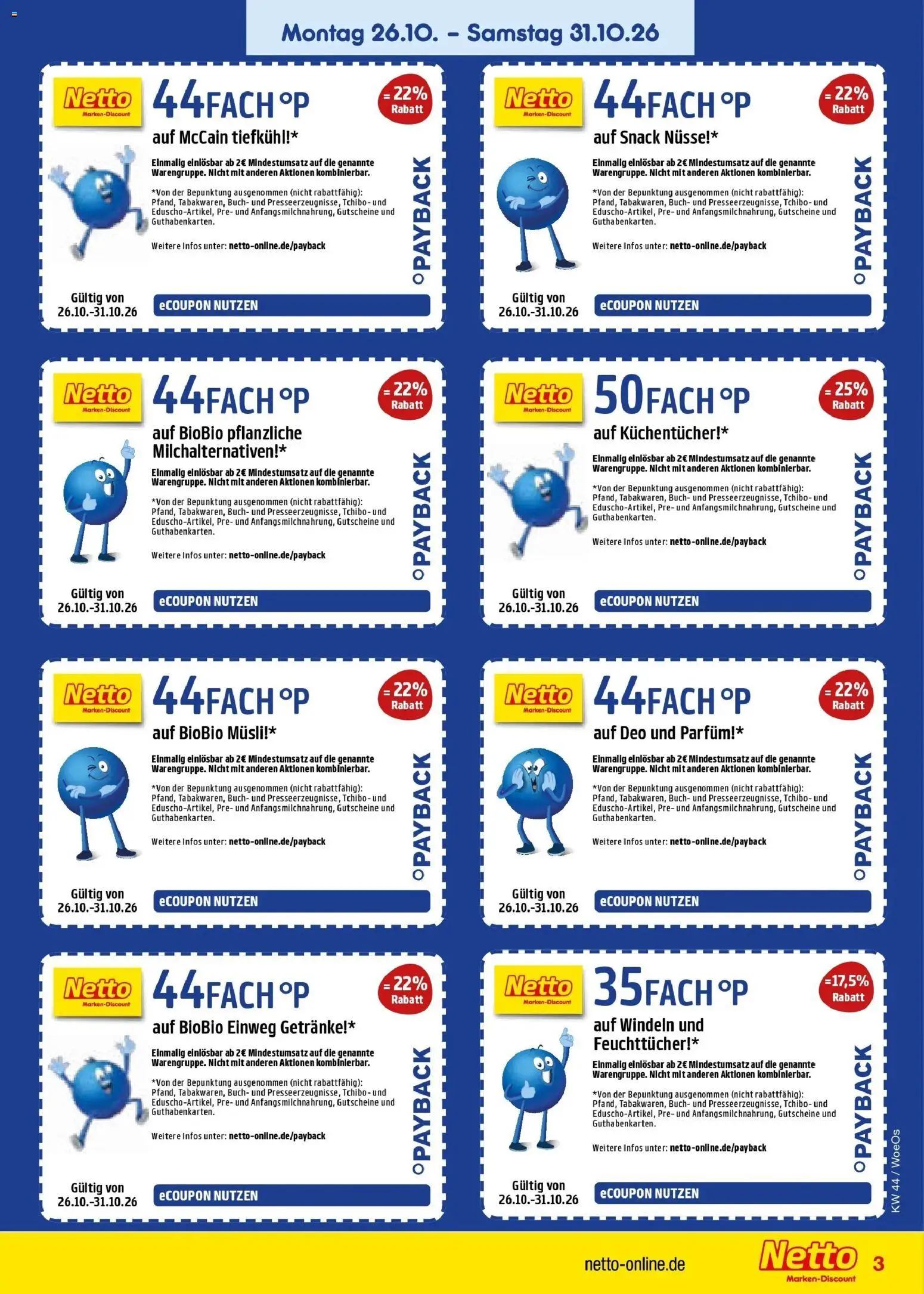 Netto Marken-Discount Prospekt Gemmingen – gültig ab 26.10.2026 | Seite: 6 | Produkte: Musli, Parfüm, McCain, Nüsse
