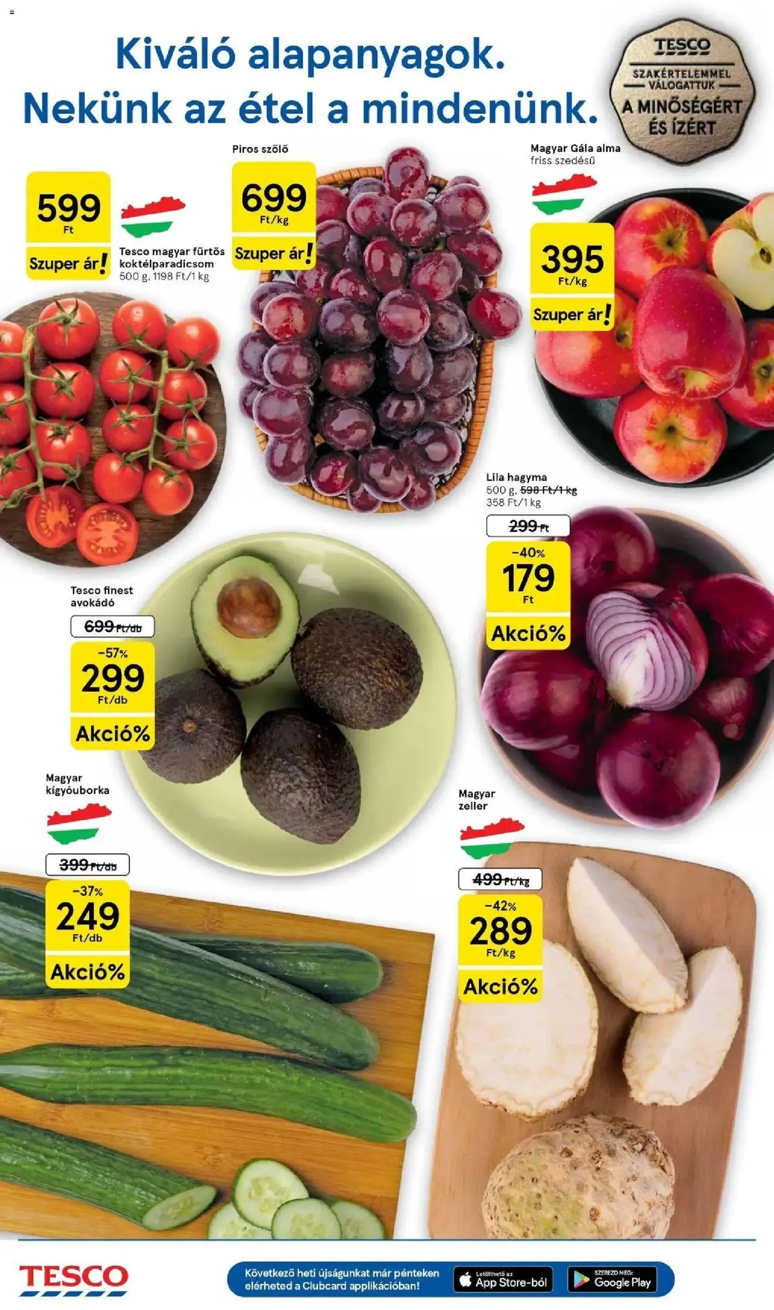 Tesco akciós ujság - amely érvényes a következő dátumtól: 2026.09.03. | Oldal: 2 | Termékek: Szőlő, Kígyóuborka, Zeller, Alma