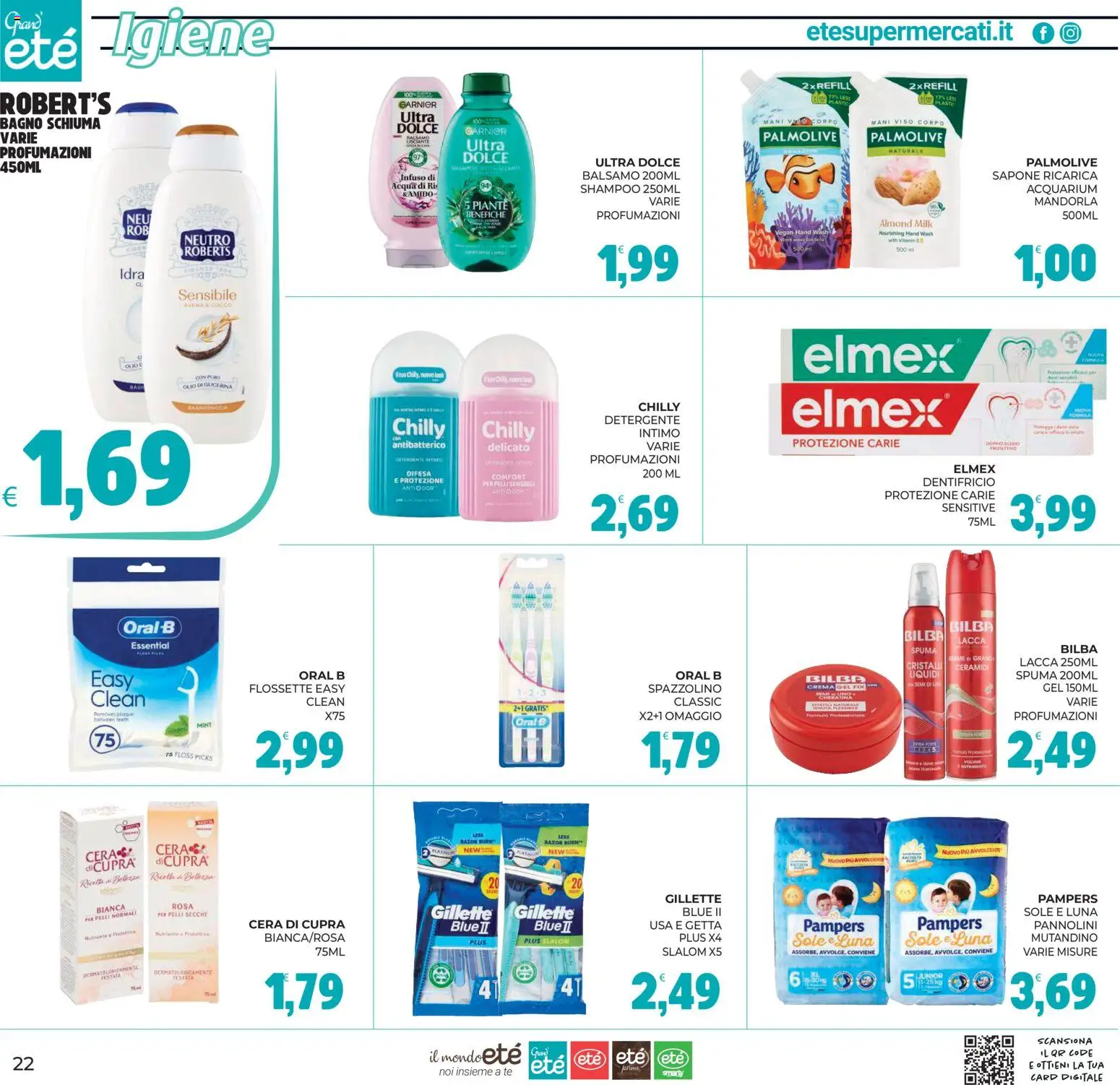 Volantino Eté del 01/09/2026 | Pagina: 22 | Prodotti: Balsamo, Lacca, Acqua, Bagno