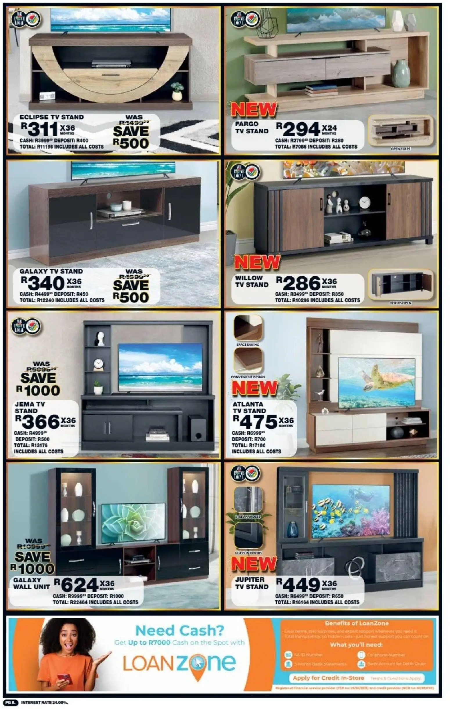 New Lewis Stores catalogue – valid from 10/08/2026 | Page: 8 | Products: TV, Wall unit
