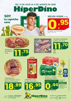 Vista previa HiperDino folleto válido desde el 21/07/2026