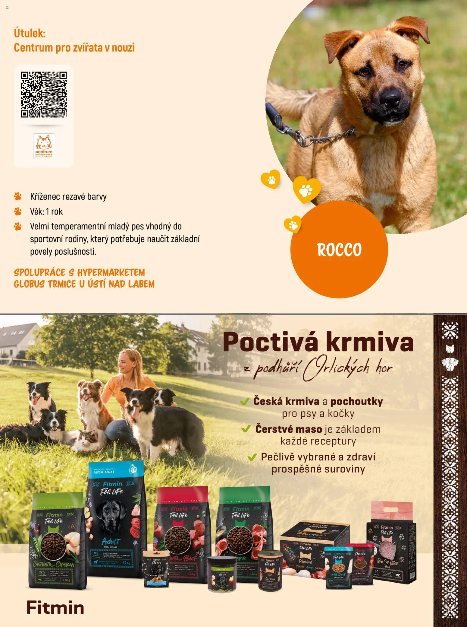 Globus leták - Darujte druhou šanci od 07.09.2026 | Strana: 16 | Produkty: Globus, Maso, Barvy, Pes
