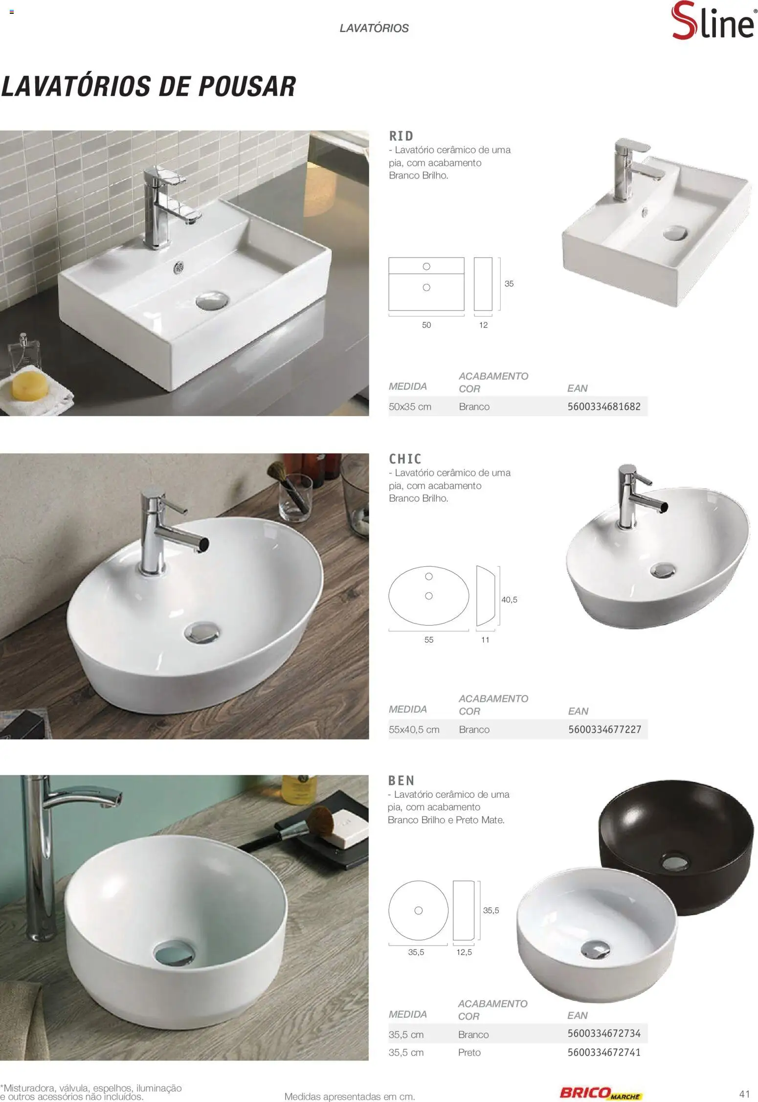 BricoMarché Catálogo de Inspiração Banho │ válido de 15.06.2026 | Página: 41 | Produtos: Lavatório