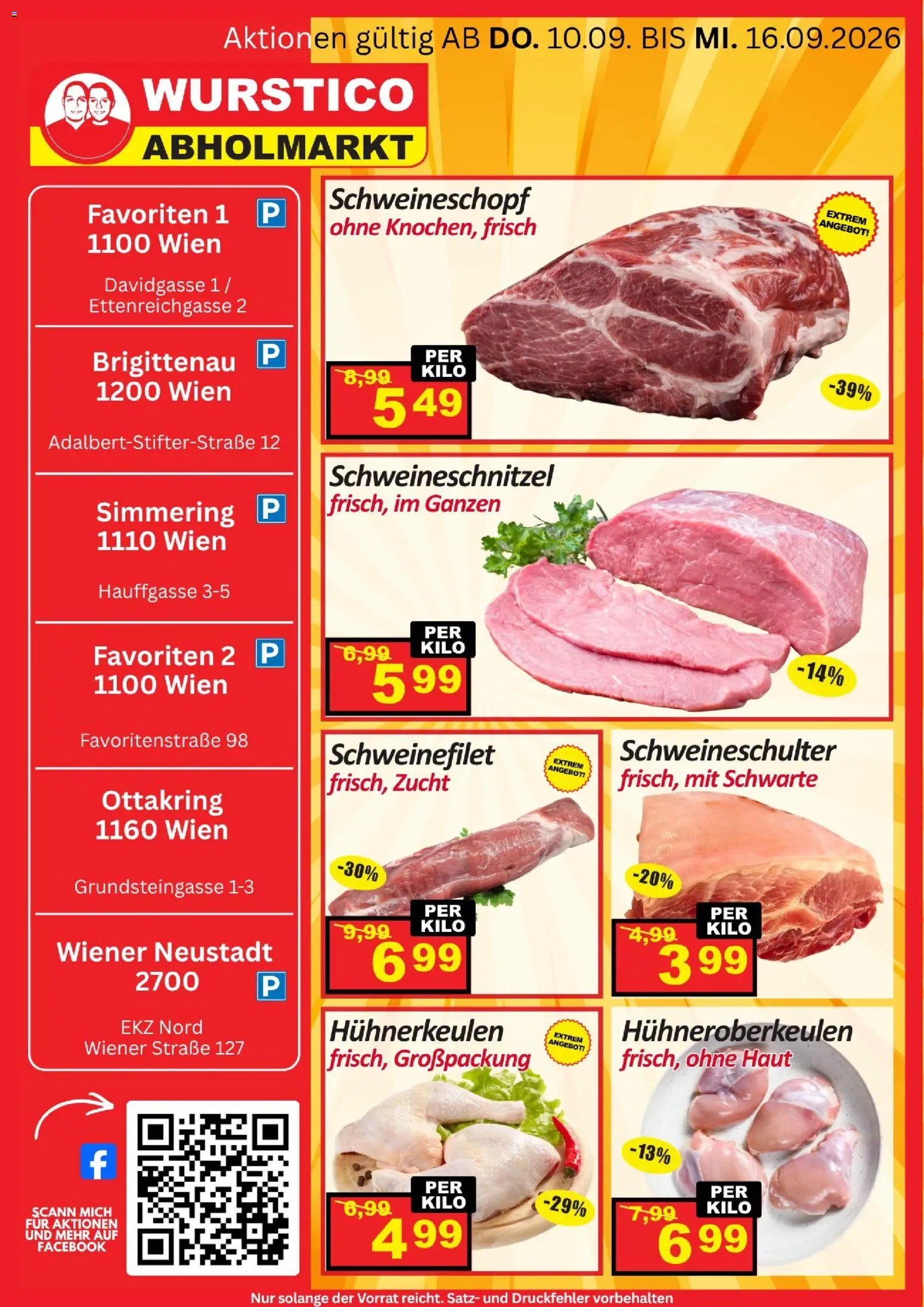 Wurstico Abholmarkt Flugblatt gültig ab 10.09.2026 | Seite: 1