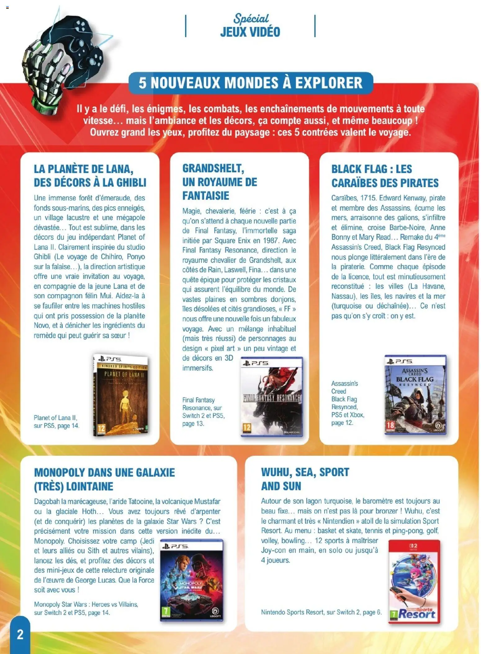 {H1} | Page: 2 | Produits: Vidéo, Ingrédients, Mais, Jeux
