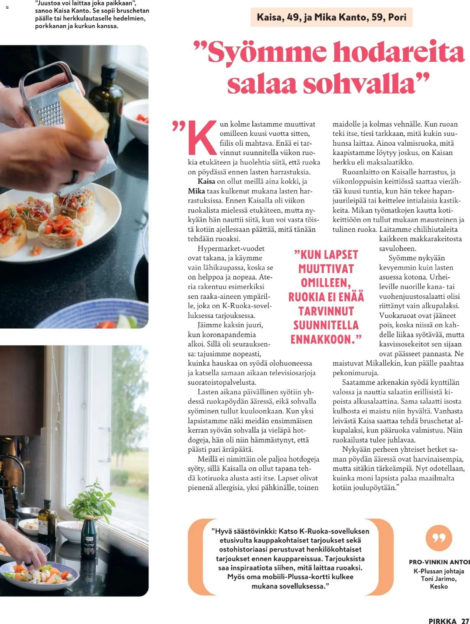 K-Market - Pirkka – voimassa 30/09/2026 alkaen | Sivu: 27 | Tuotteet: Kana, Voi, Salaatti