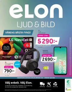 Elon erbjudanden - Förhandsvisning av reklamblad från butik Elon aktuell från 27.04.2026 | Sida: 14 | Produkter: Galler, Tv