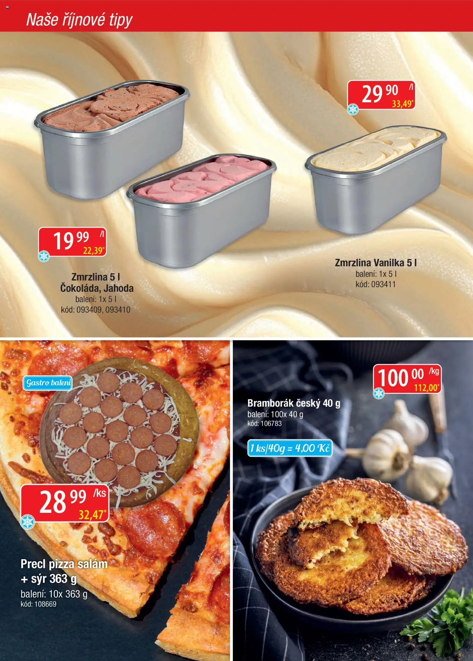 Astur & Qanto leták - Velkoobchod fresh 10/2026 od 01.10.2026 | Strana: 10 | Produkty: Sýr, Salám, Pizza, Vanilka