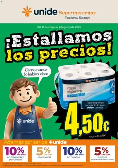 Vista previa Unide - ¡Estallamos los precios! Supermercados UNIDE válido desde el 21.05.2026