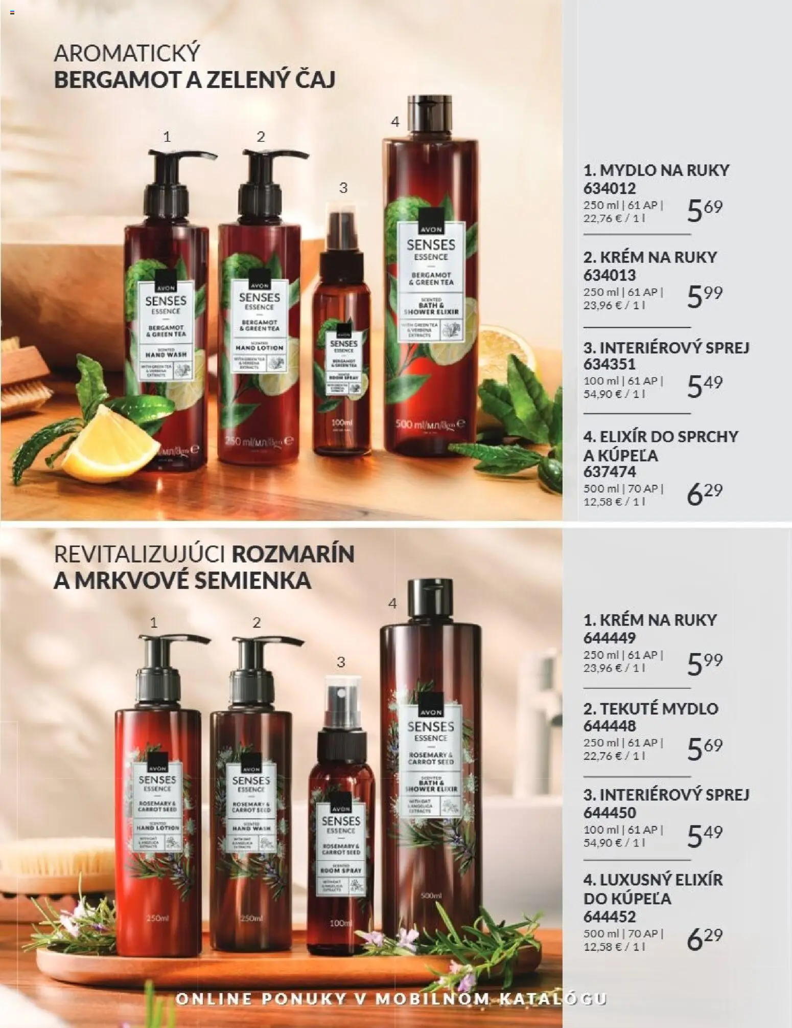 Nové Avon akcie – leták je platný od 01.07.2026 | Strana: 190 | Produkty: Čaj, Mydlo, Krém, Zelený čaj