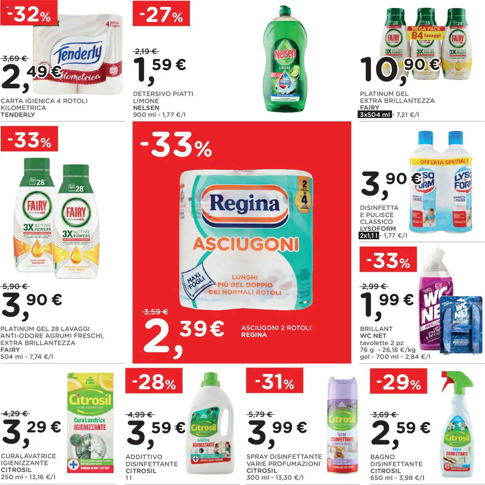 Volantino Poli del 02/09/2026 | Pagina: 30 | Prodotti: Carta igienica, Piatti, WC, Bagno