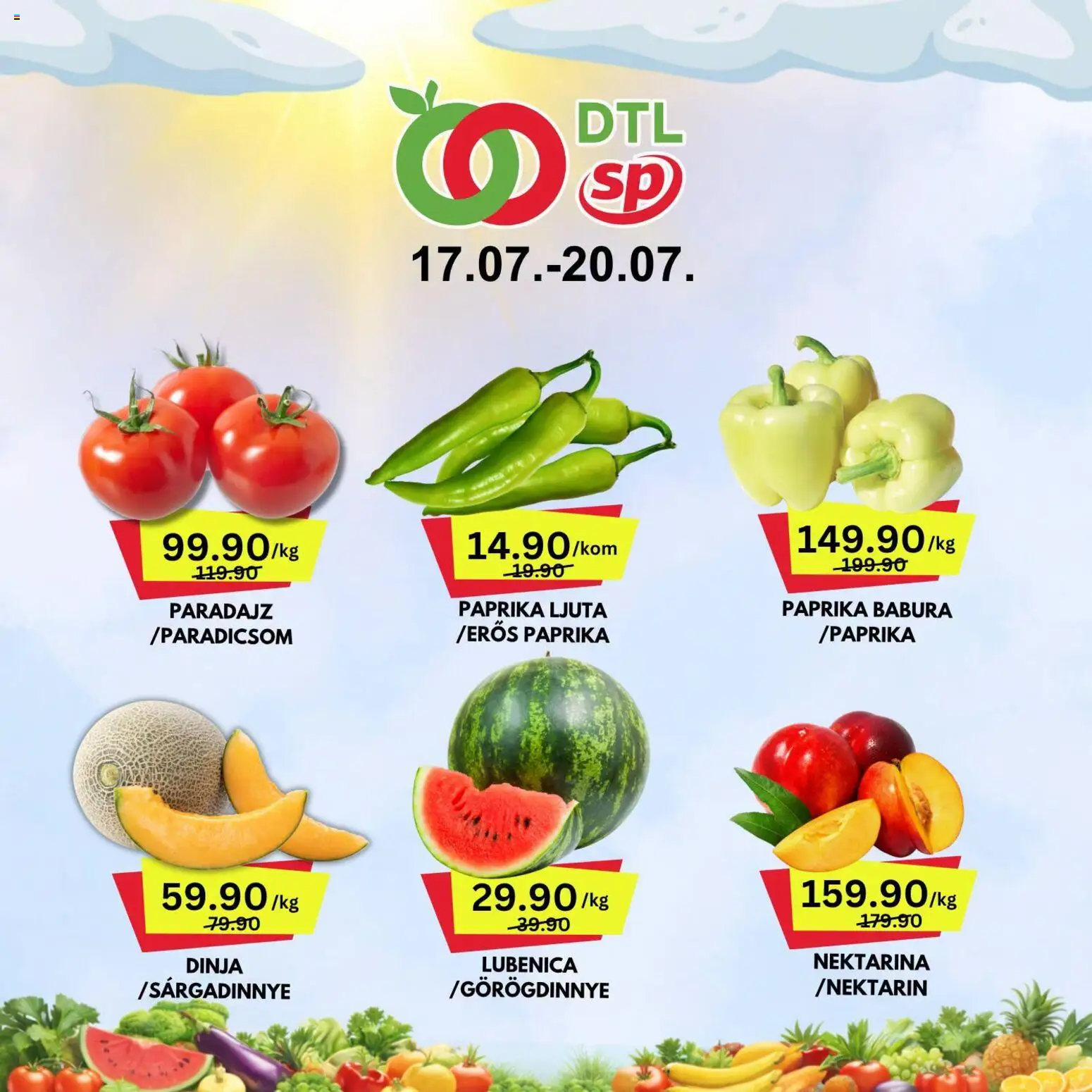 Senta Promet katalog - važi od 17.07.2026 | Strana: 1 | Proizvode: Paprika, Lubenica, Paradajz, Paprika babura