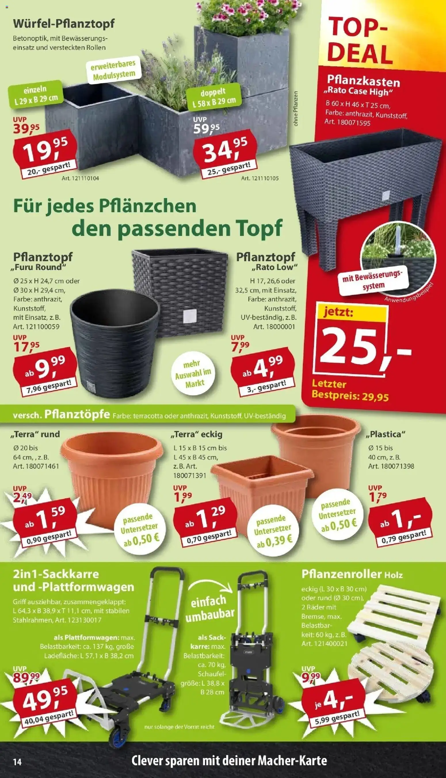 Sonderpreis Baumarkt Aktuelle Angebote – gültig ab 25.04.2026 | Seite: 14 | Produkte: Top