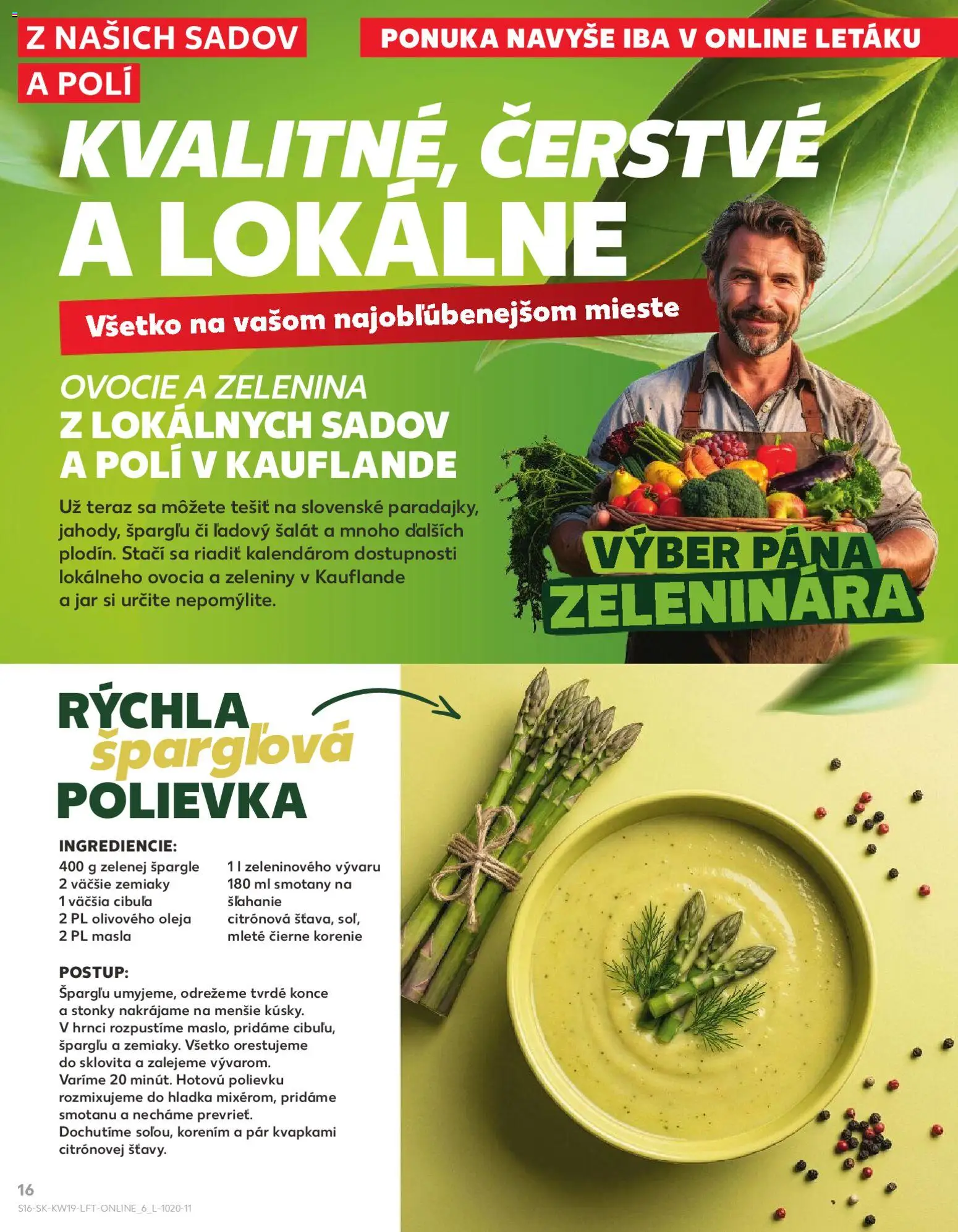 Nové Kaufland akcie – leták je platný od 07.05.2026 | Strana: 16 | Produkty: Šalát, Korenie, Zemiaky, Jar