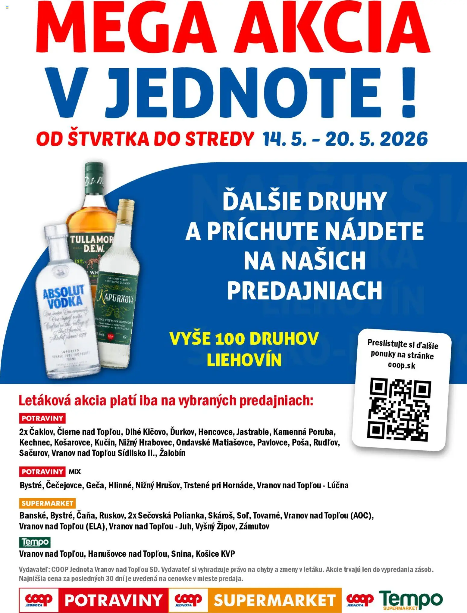 Nové COOP Jednota akcie – leták je platný od 14.05.2026 | Strana: 8