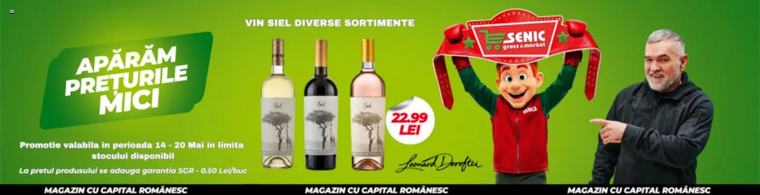 Noul catalog Senic – valabil de la 25.05.2026 | Pagină: 1 | Produse: Mici, Vin