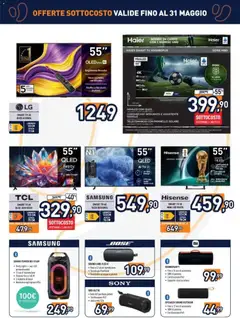 Anteprima del volantino Unieuro volantino valido a partire dal 22.05.2026 | Pagina: 4 | Prodotti: Telecomando, smart TV, Acqua, TV