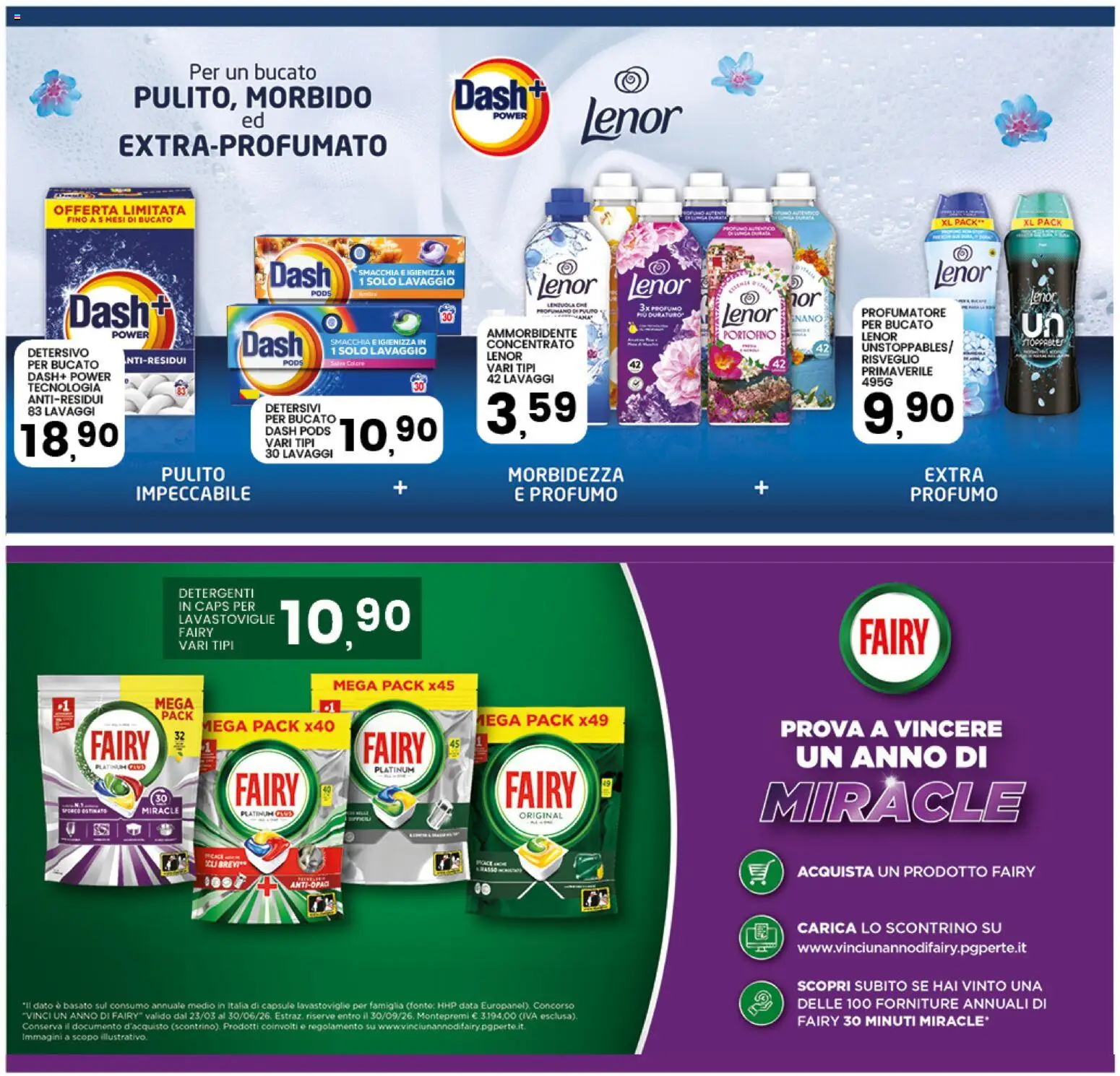Volantino Interspar del 08.06.2026 | Pagina: 33 | Prodotti: Lavastoviglie, Data, Lenzuola, Profumo
