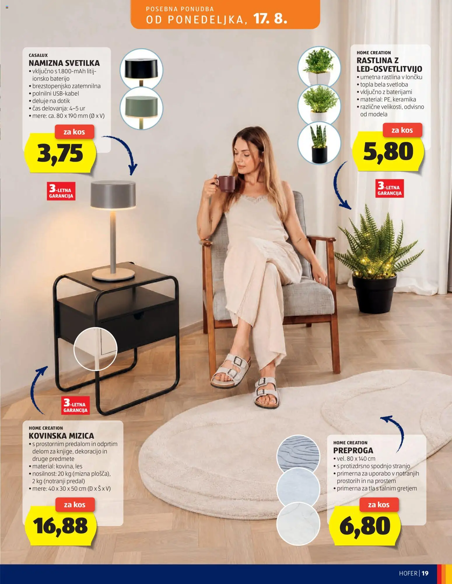 Novi Hofer katalog ponudbe – veljaven od 12.08.2026 | Stran: 19
