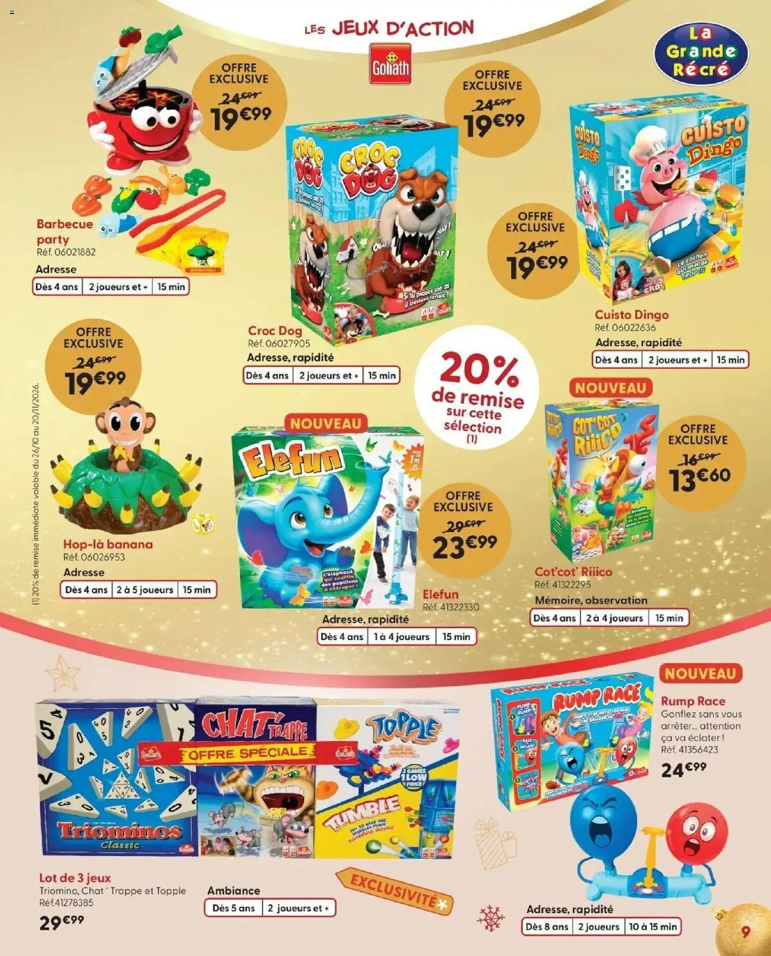 La Grande Récré - LE NOËL DE TOUTES LES PASSIONS à partir du 14/10/2026 - promo en ligne | Page: 9 | Produits: Barbecue, Brocoli, Jeux