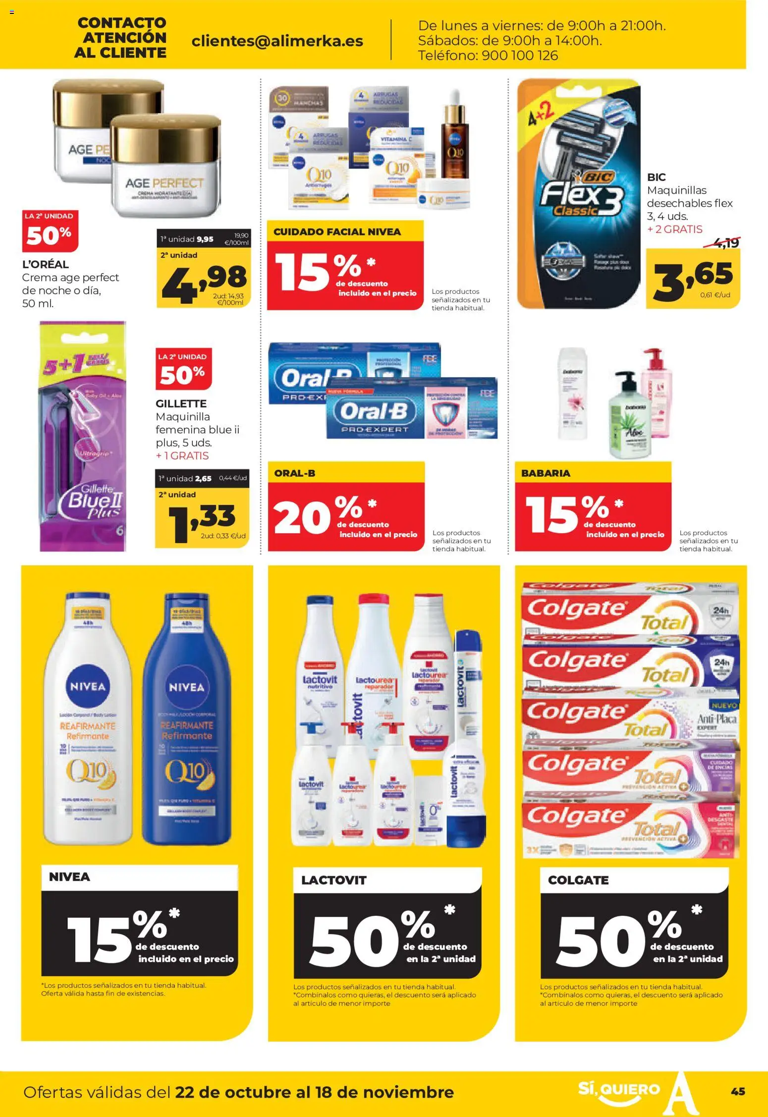 Alimerka folleto Asturias │ válido desde el 22/10/2026 | Página: 47 | Productos: Crema, Teléfono