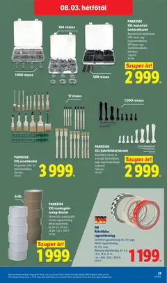 PARKSIDE, XXL háztartási, barkács-készlet, Rozsdamentes alátétkészlet, 1400 részes, vagy Zugtömlőkészlet, 508 részes, vagy Tömlőbilincskészlet, 104 részes /készlet - amely érvényes a következő dátumtól: 2026.07.30. | Oldal: 39