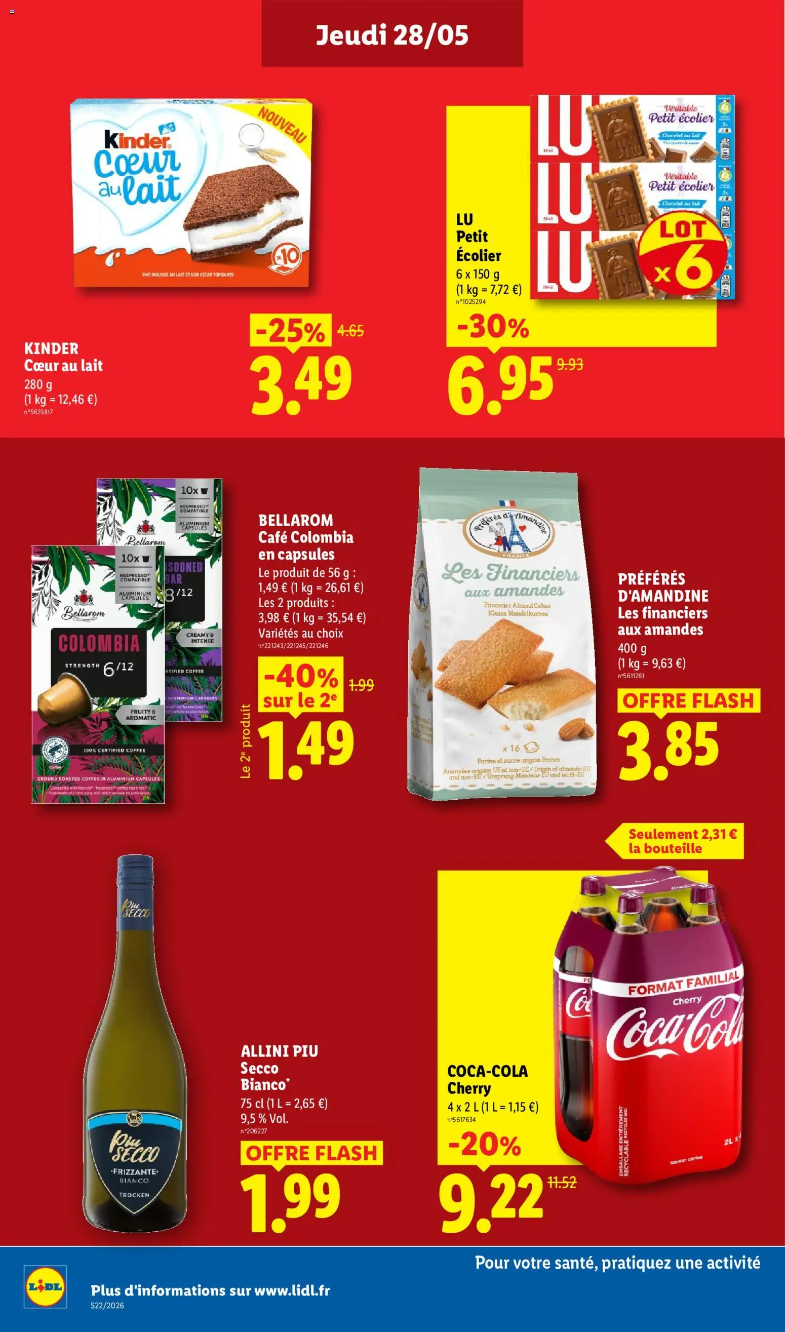 {H1} | Page: 16 | Produits: Farine, Café, Chocolat, Amandes