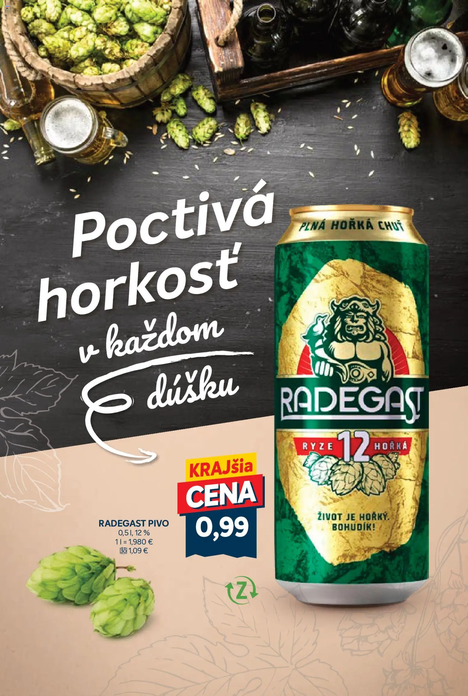 Nové Kraj akcie – leták je platný od 07.05.2026 | Strana: 12 | Produkty: Pivo, Radegast