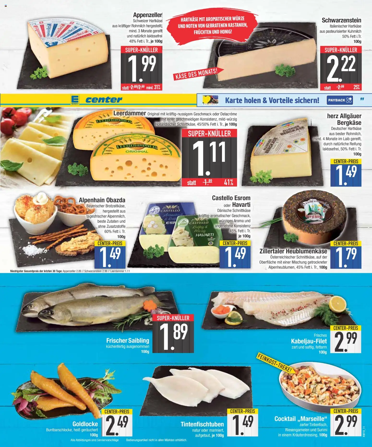 E center Prospekt 	 – gültig ab 04.05.2026 | Seite: 11 | Produkte: Käse, Leerdammer