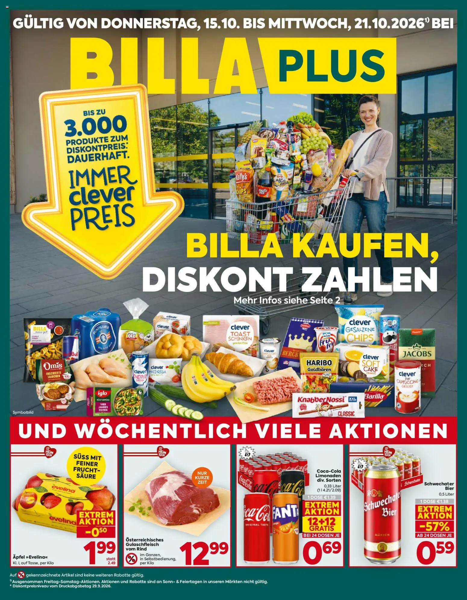 Billa Plus Flugblatt gültig ab 15.10.2026 | Seite: 1