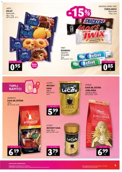Trgovina Krk Katalog - Pregled kataloga iz trgovine Trgovina Krk, vrijedi od 01.06.2026 | Stranica: 9 | Proizvodi: Kava instant, Snickers, Kava, Arabesca