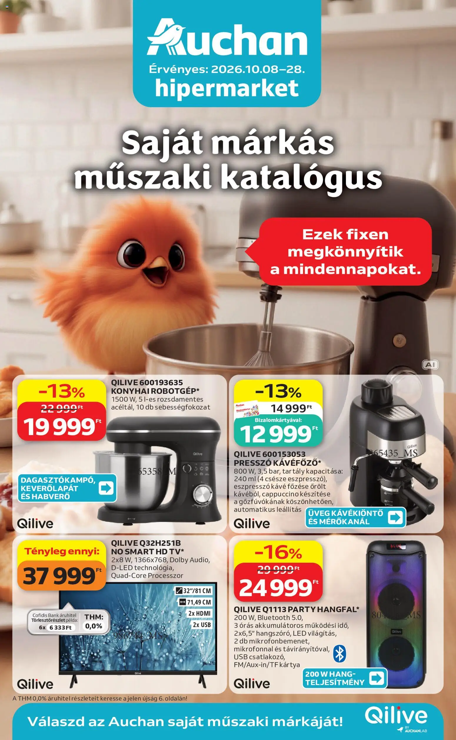 Auchan akciós ujság - amely érvényes a következő dátumtól: 2026.10.08. | Oldal: 1