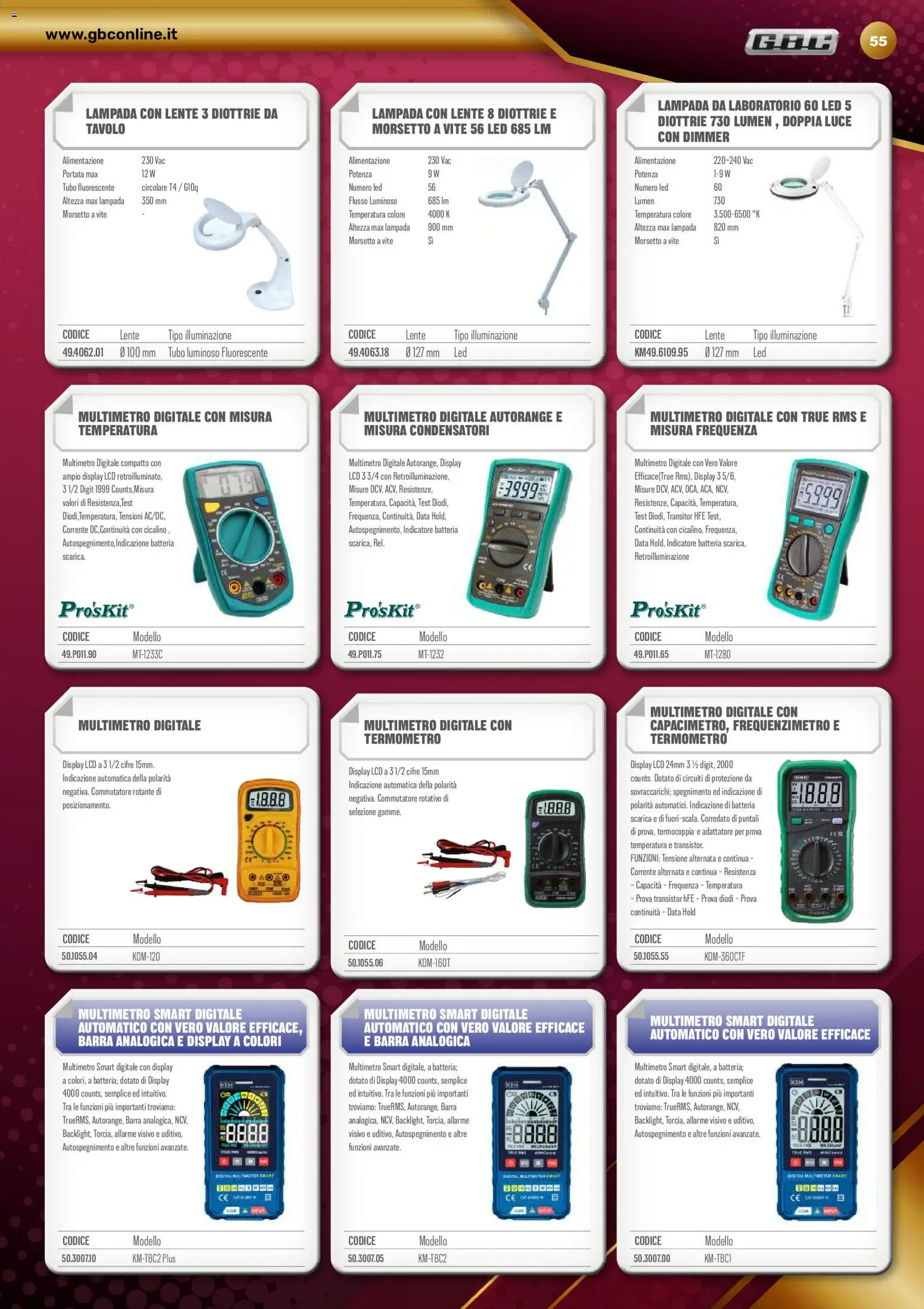 Volantino GBC del 22/10/2026 | Pagina: 55 | Prodotti: Data, Termometro, Tavolo, Batteria