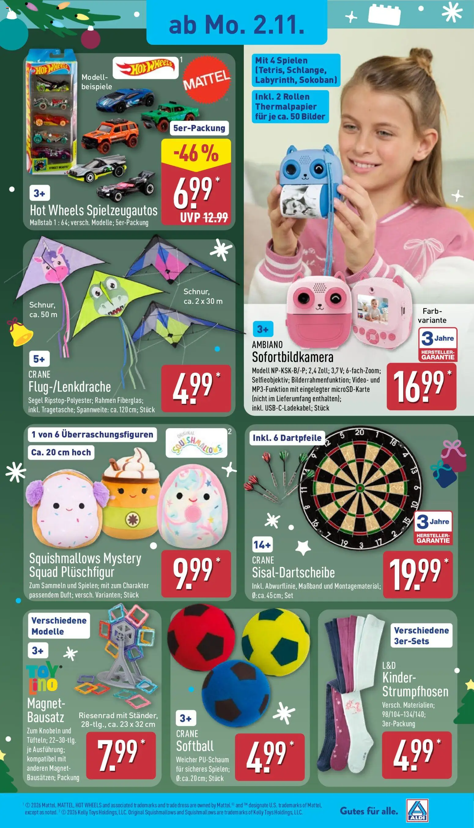Aldi Prospekt – gültig ab 02.11.2026 | Seite: 6 | Produkte: Bilder, Video