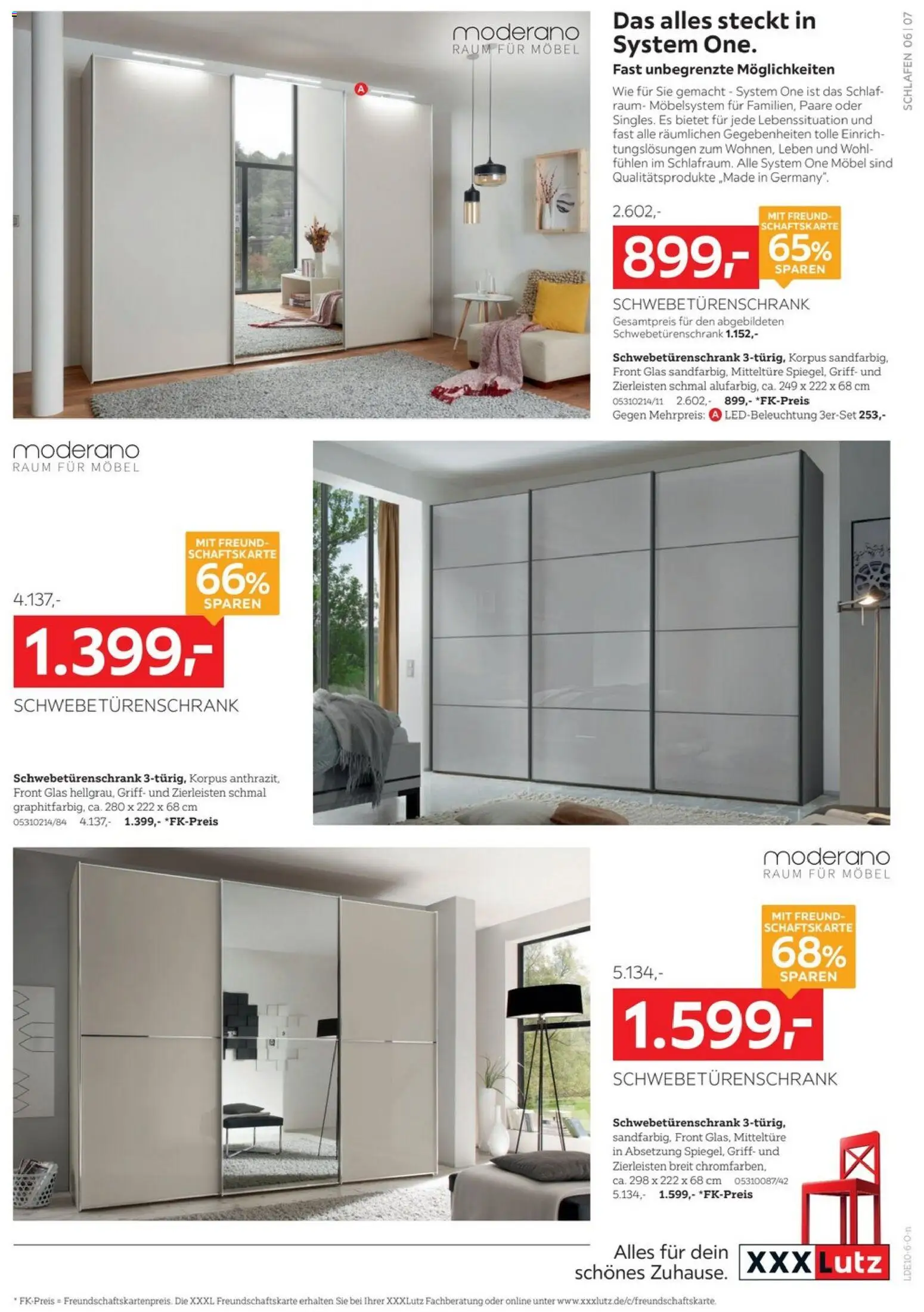 XXXLutz Schlafzimmer Spezial – gültig ab 17.10.2026 | Seite: 7 | Produkte: Schwebetürenschrank